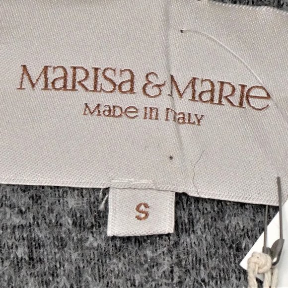 Marisa & Marie Grey Wool Blend Sweater Jacket Size S NWT - Picture 10 of 12